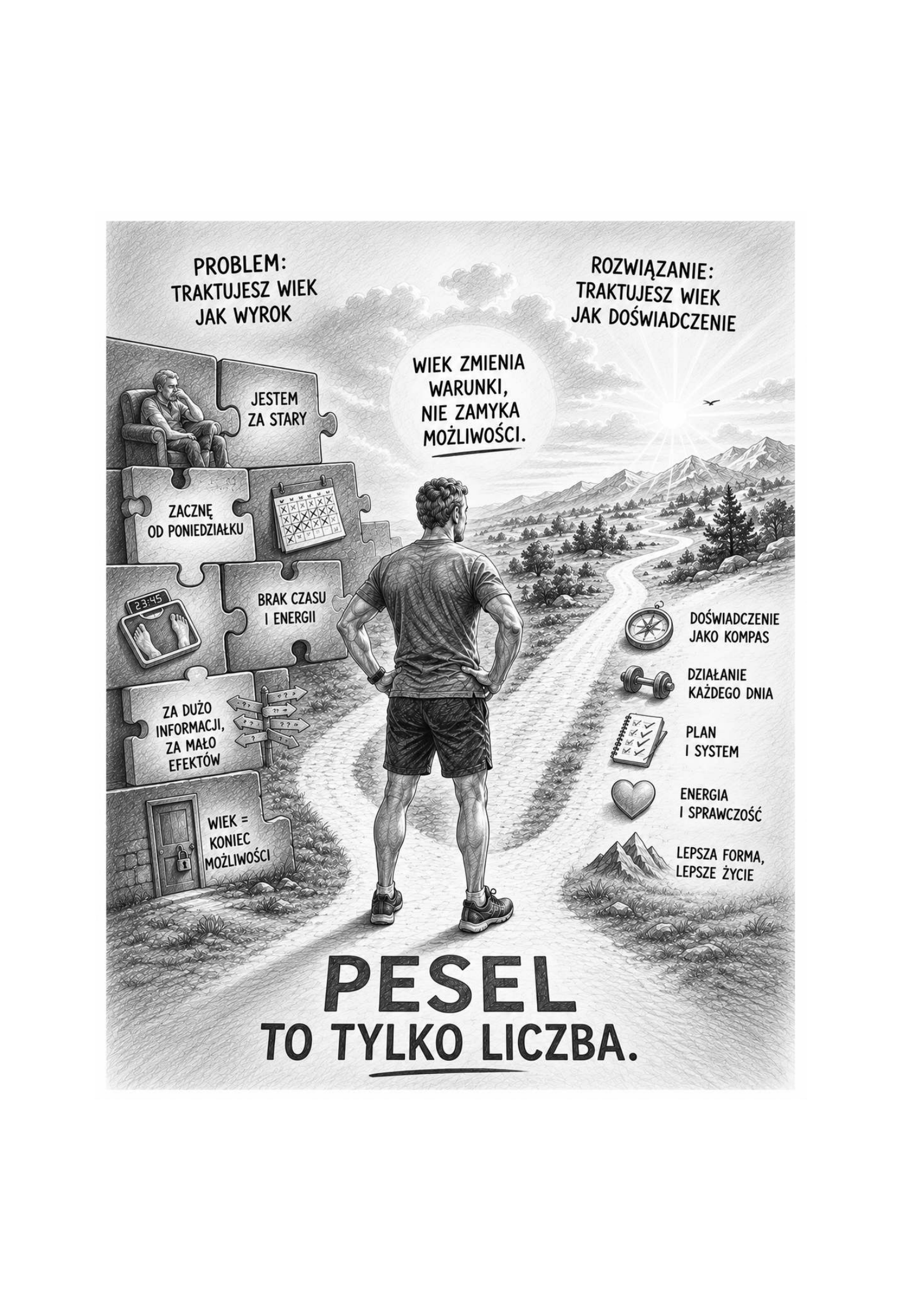 Oryginalna ilustracja z książki: Wiek zmienia warunki, nie zamyka możliwości
